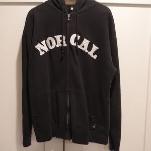 NORCAL Hoodie - Black Hooded Sweatshirt XL